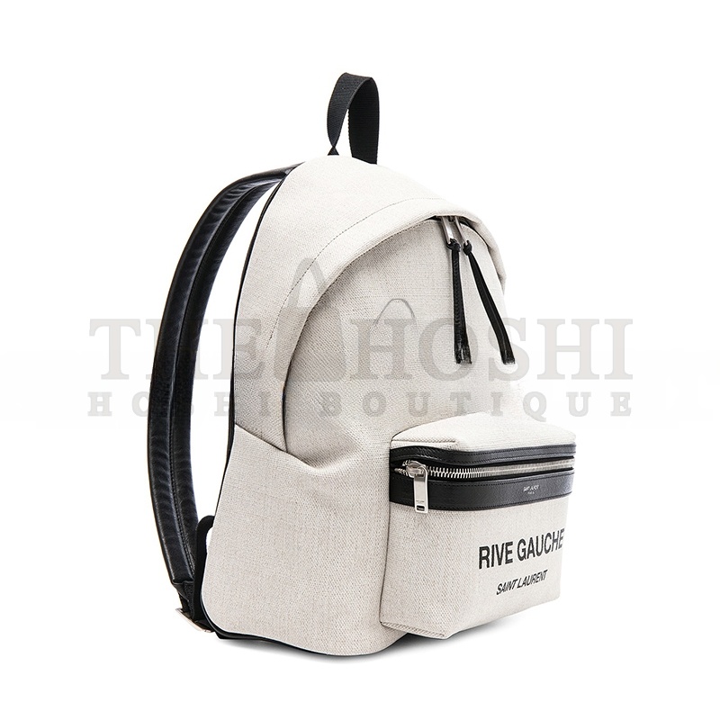 Y51 RIVE GAUCHE FABRIC BACKPACK WHITE 5085489J51E9273 (26*35*16cm) Master Quality